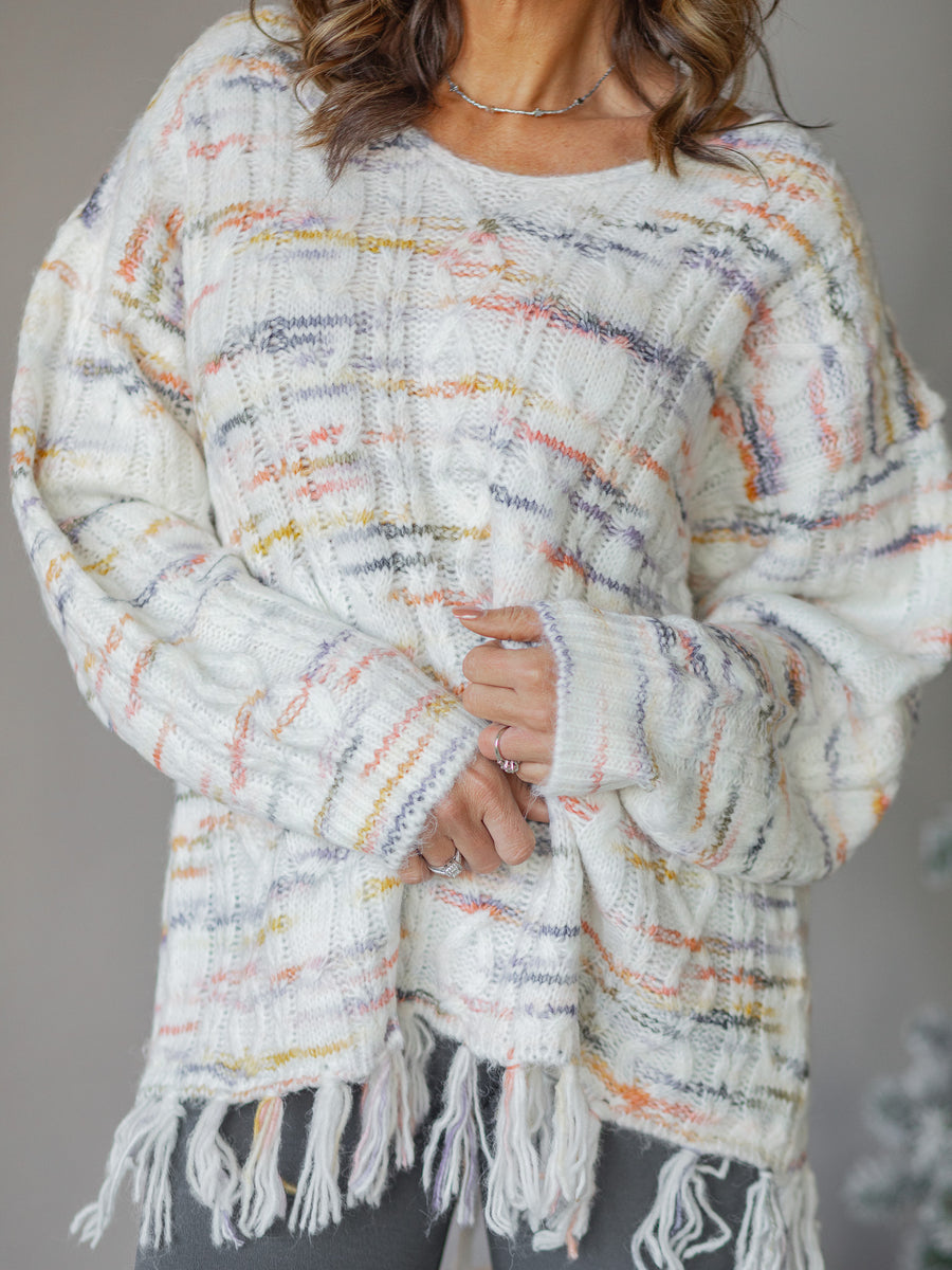 Lane Cable Knit Sweater