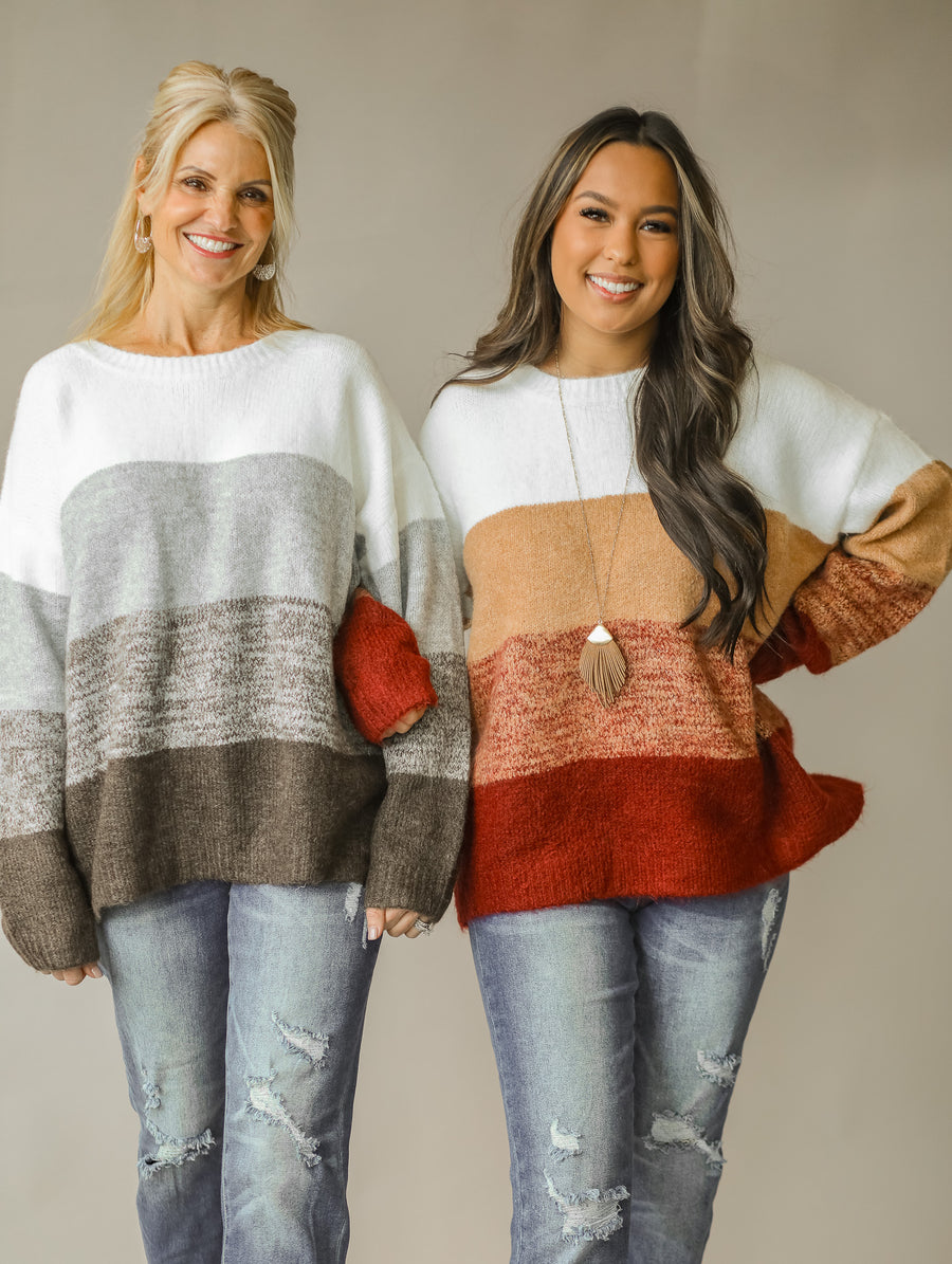 Lennox Color Block Sweater