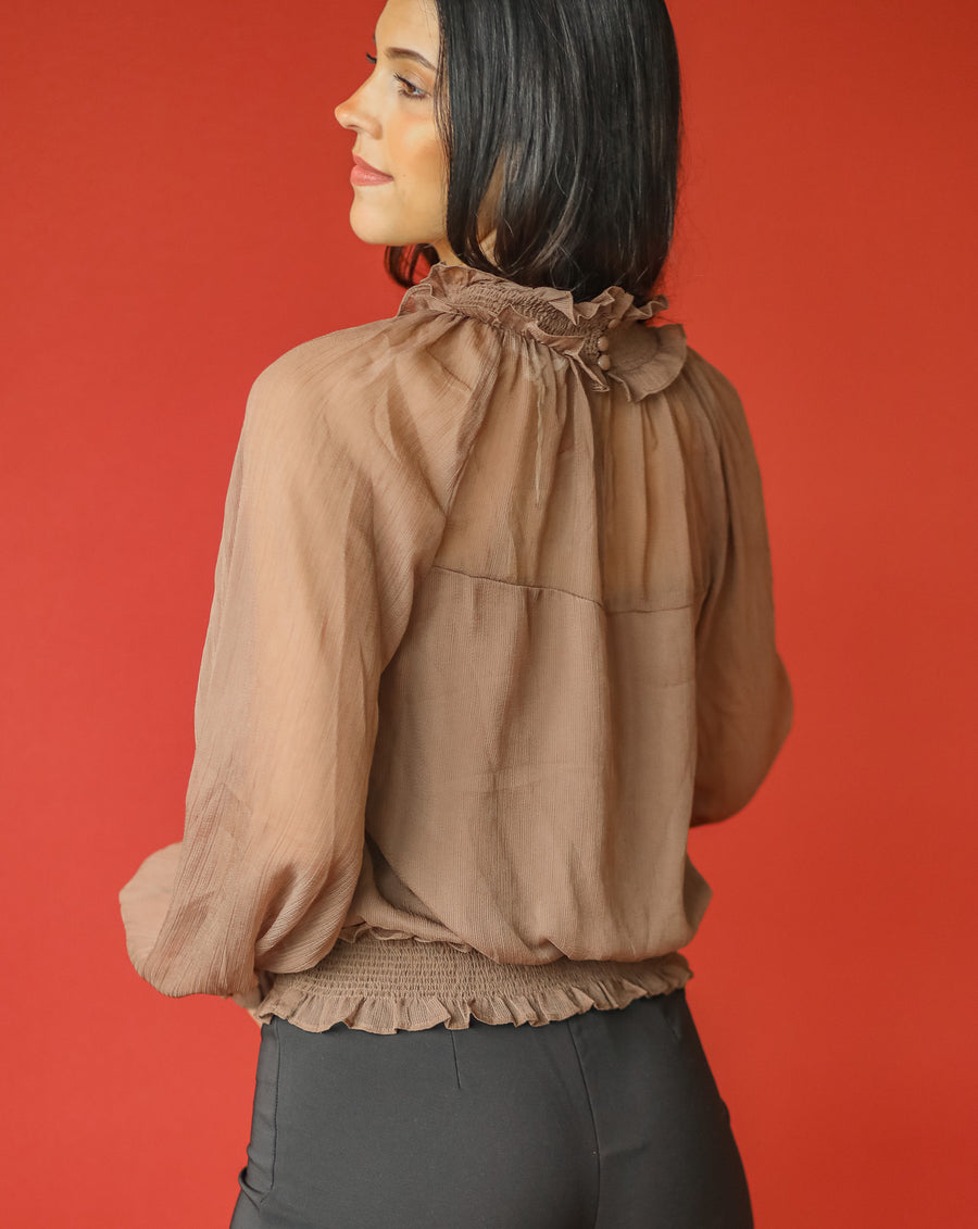 Crystal Turtle Neck Blouse