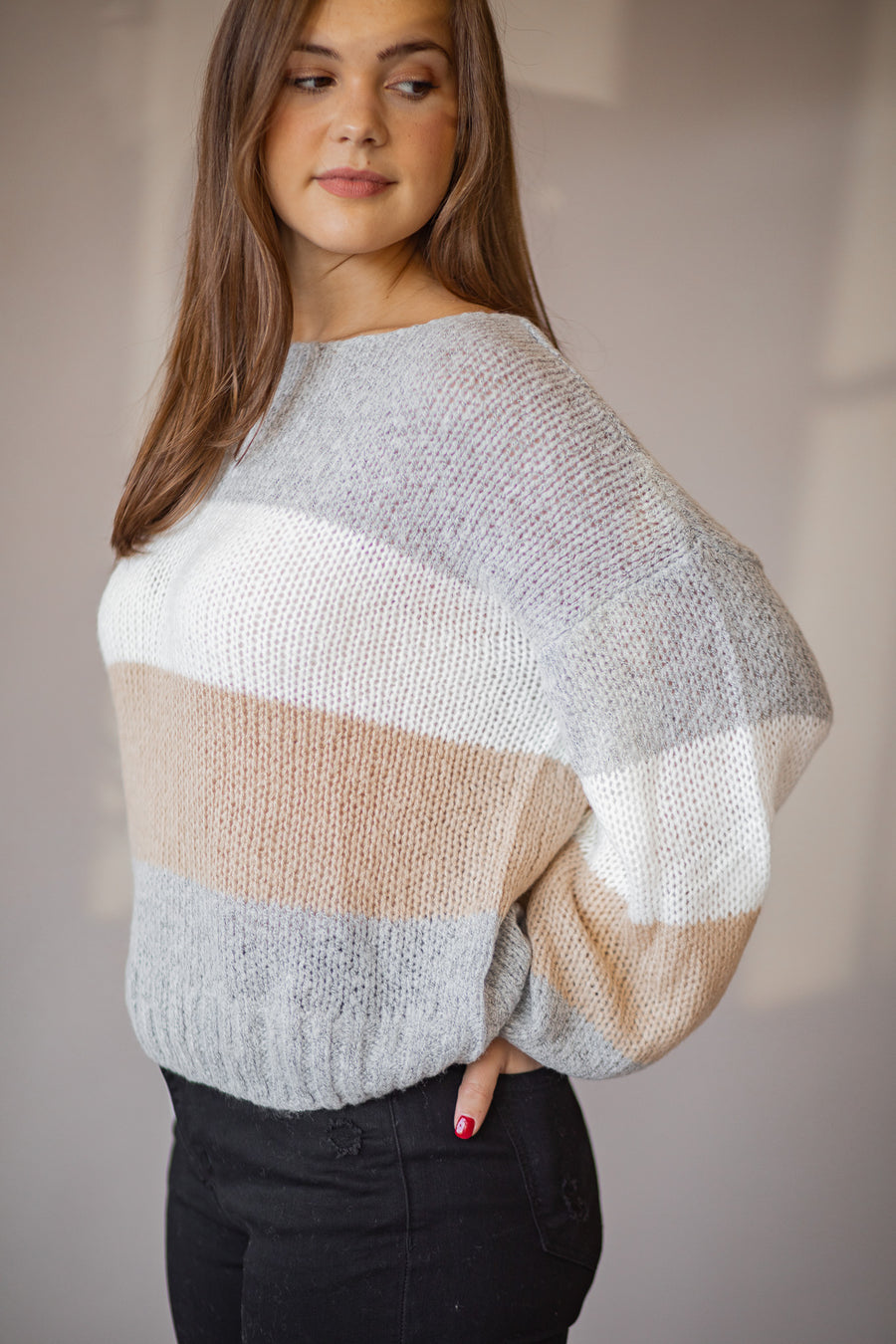 Dakota Striped Sweater