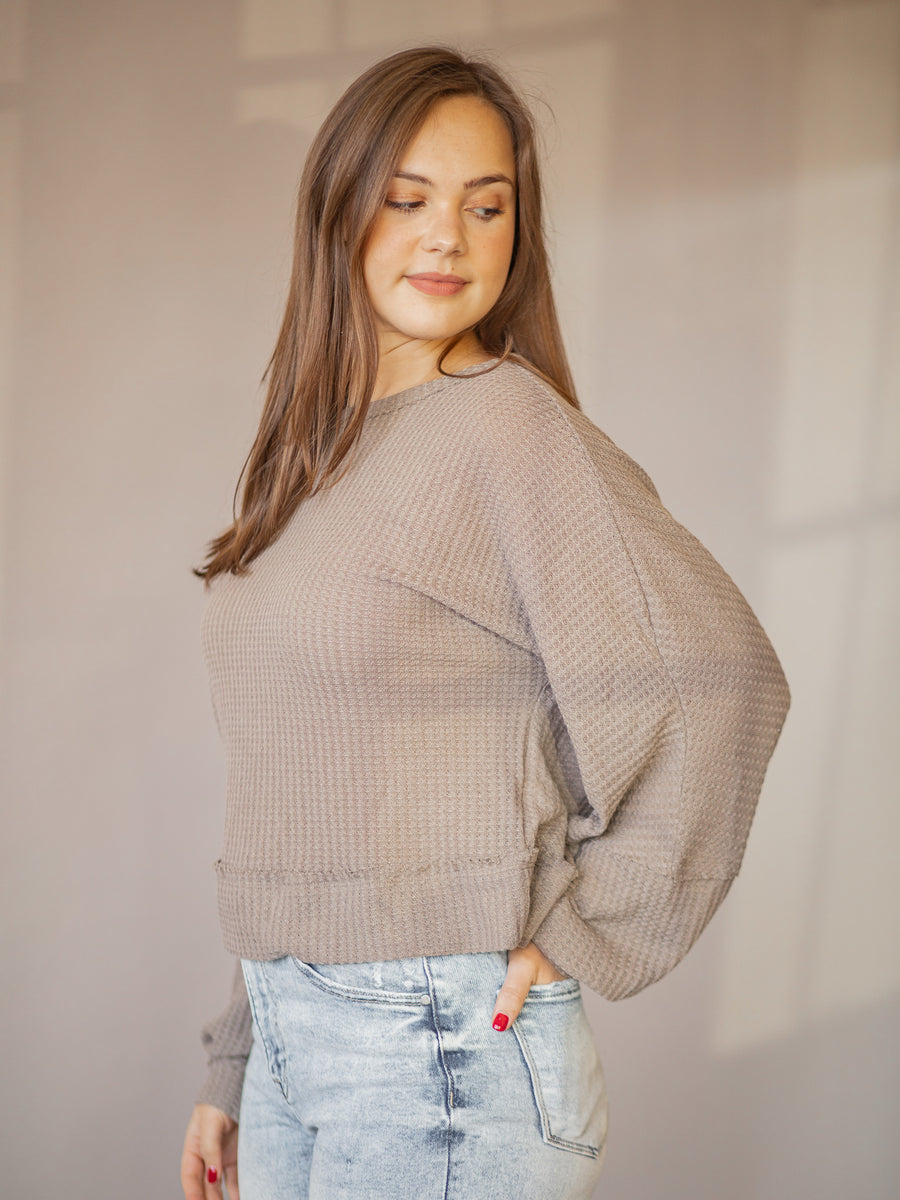 Sally Waffle Knit Top