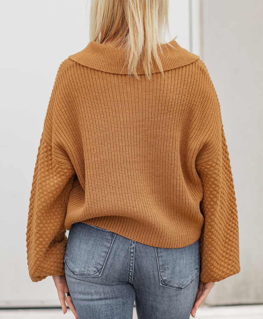 Kelly Wide Collard Sweater