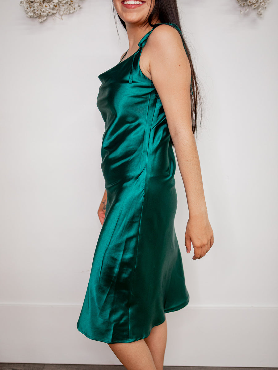 Always Stunning Satin Dress – Rose & Remington