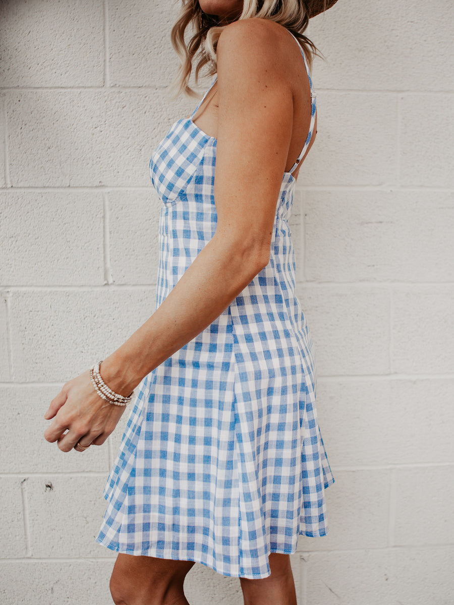 Gemma Gingham Mini Dress