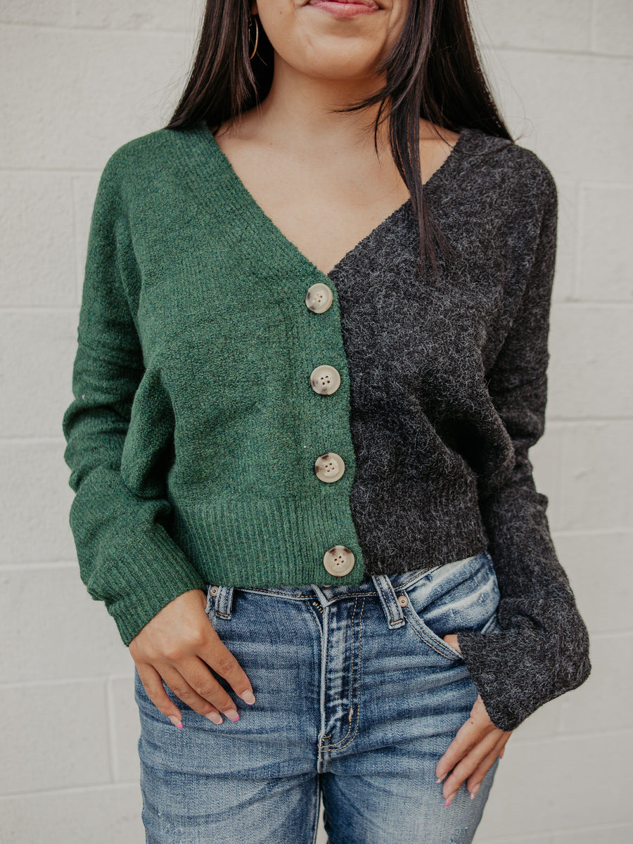 Charmaine Half & Half Sweater