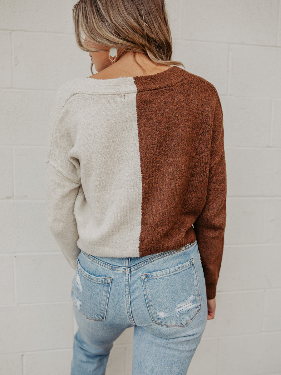 Charmaine Half & Half Sweater