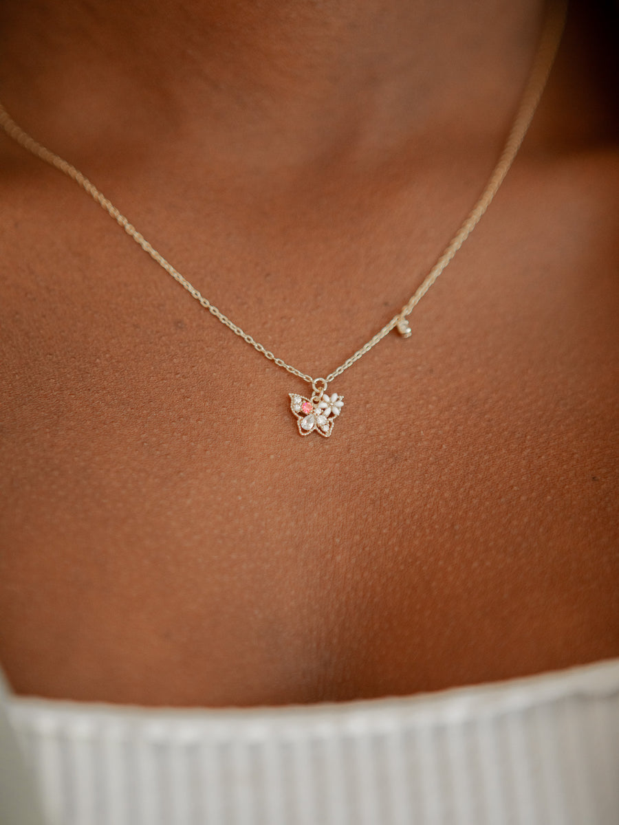 Animal Butterfly Charm Necklace & Pendant Iced Out Tennis Chain Silver  Color 5a Cubic Zircon Men's Women Hip Hop Rock Jewelry - Necklace -  AliExpress