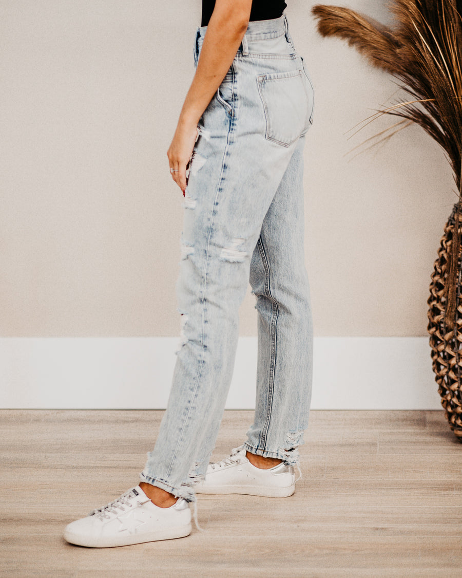 Erica Super High Rise Straight Jeans