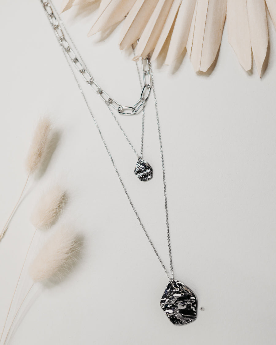 Organic Shapes Layered Necklace