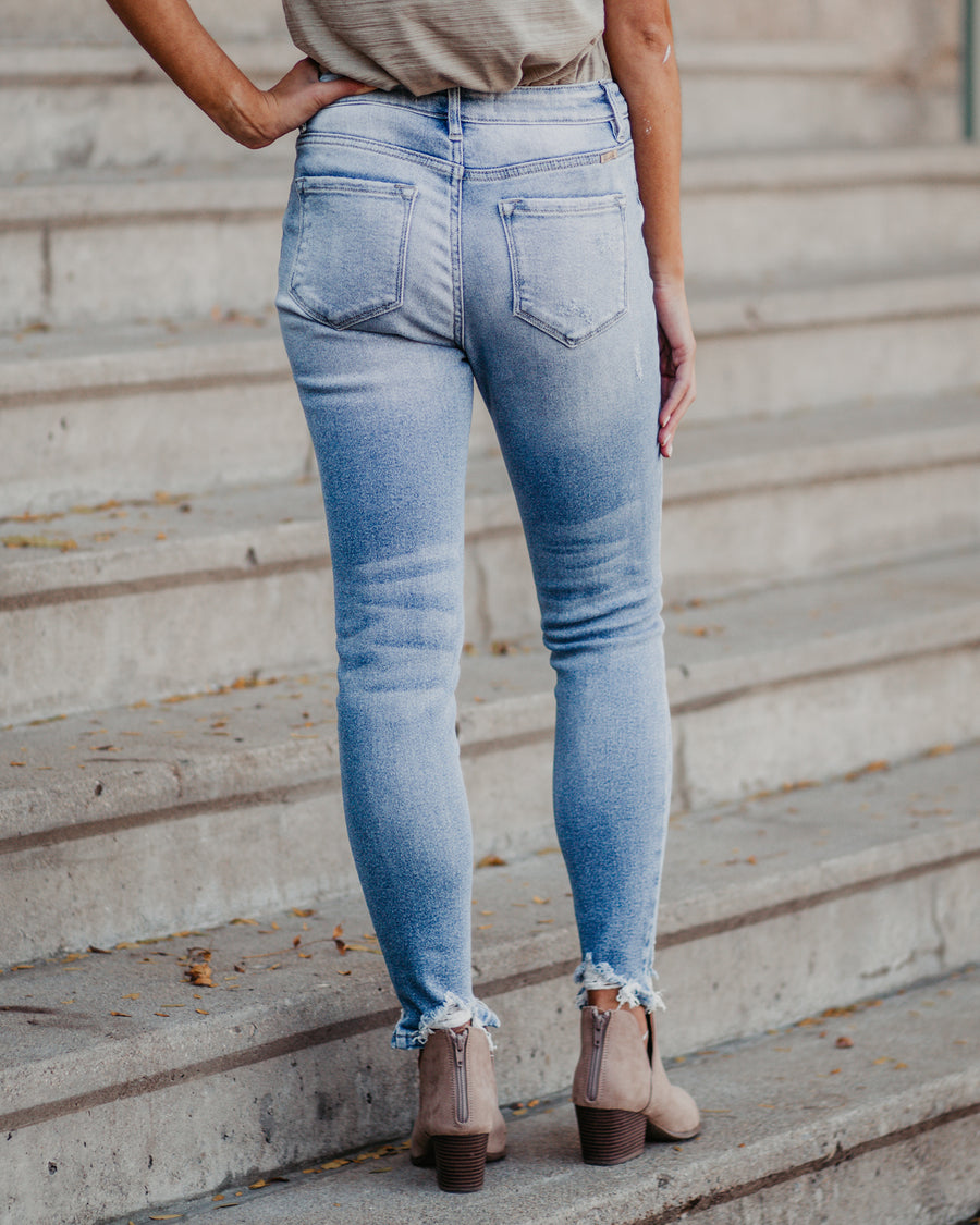 Kan Can Christine Light Wash Distressed Jeans