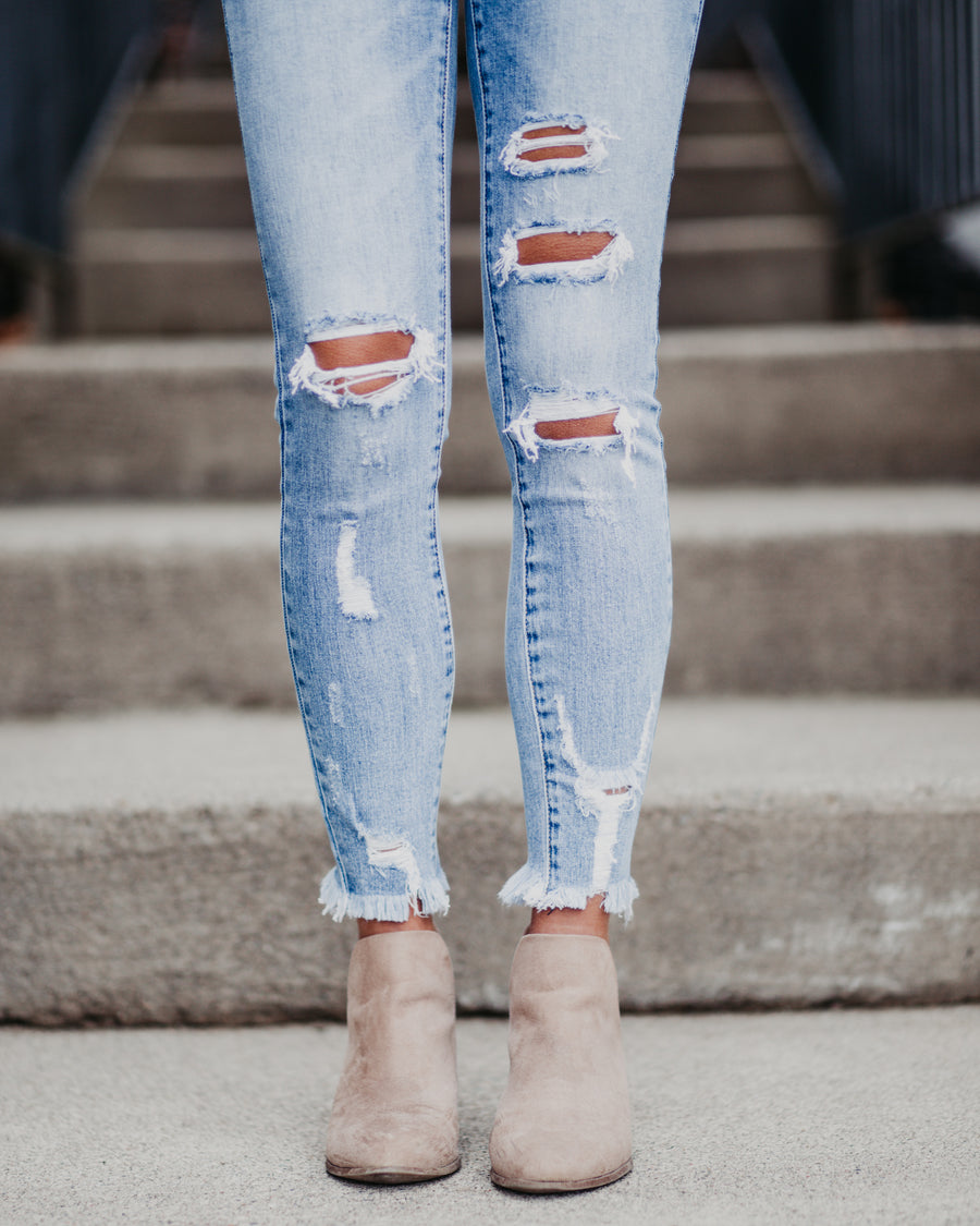Kassidy Distressed Fringe Jeans