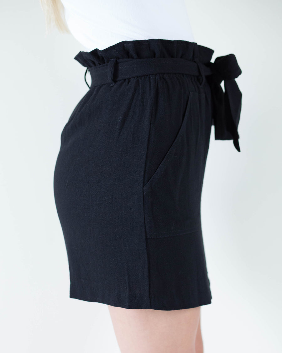 Tie Front Linen Skirt | Rose & Remington